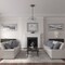 Ekena Millwork Bailey Ceiling Medallion (Fits Canopies up to 5 3/4"), 18"OD x 3 3/4"ID x 1 1/2"P, Warm Silver CM18BIWSS - alternate 2